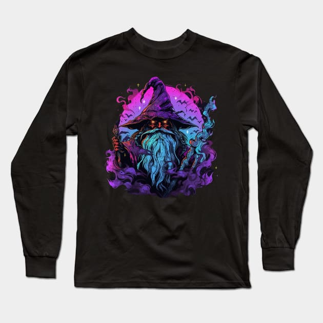 evil wizard Long Sleeve T-Shirt by lets find pirate